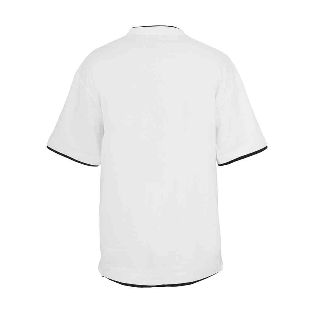 Urban Classics - Contrast Tall Herren TShirt - Weiß/Schwarz